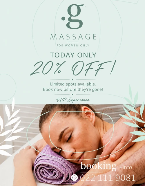 *G MASSAGE for women only